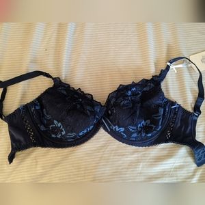 Blue Fiore Lepel Plunge Bra